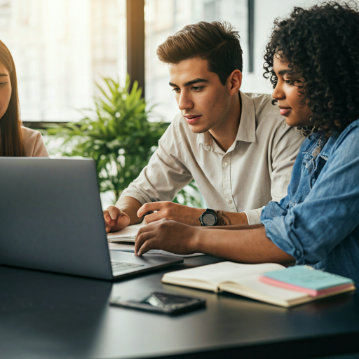 Students collaborating